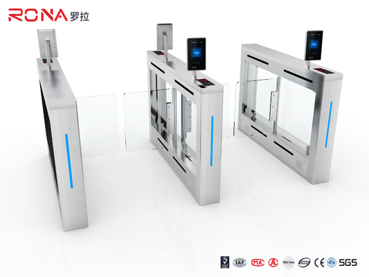 comprare Lettore di schede di riconoscimento di fronte Swing Gate Turnstile con il motore senza spazzola DC24 6 paia del sensore online manufacture
