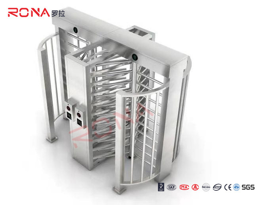 comprare Sistema pedonale a doppio canale con giradischi a tutta altezza Parcheggi porta girevole con acciaio inossidabile 304# online manufacture