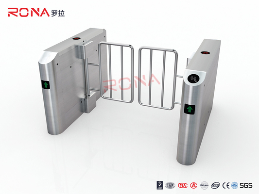 comprare 3 corsie Automatic Swing Barrier Gate con card collector per il controllo di accesso biometrico online manufacture