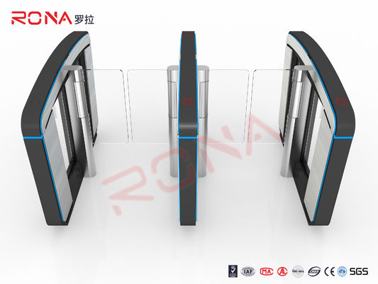 Impronta digitale retrattile Flap Wing Barrier Controllo della velocità pedonale Porta girante