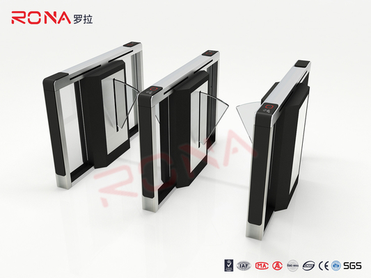 RFID Automatic Flap Barrier Gate 304 Stainess Steel Security Access Control Turnstile