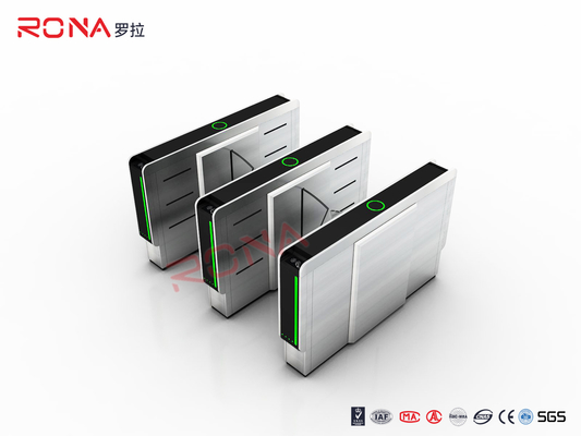 Flap Barrier Gate Sistema di ingresso a giradischi di alta sicurezza Altezza della vita Giradischi 550 mm Larghezza del passaggio