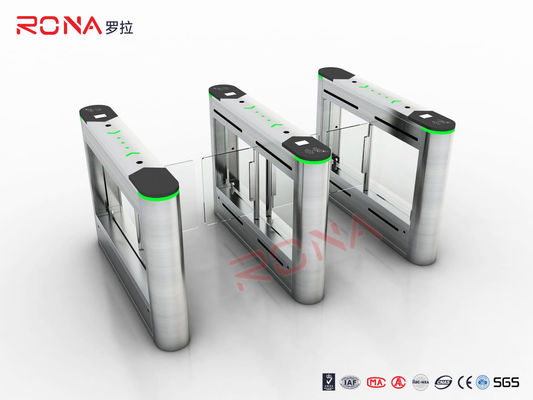 Portale bidirezionale in acciaio inossidabile 304 con lettore di schede e motore senza spazzole a corrente continua