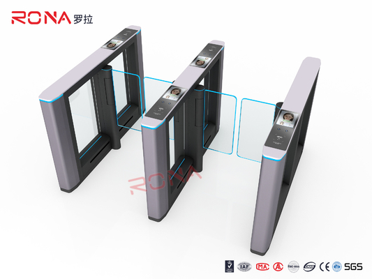 Porte di sicurezza bi-direzionali in acciaio inossidabile con sistema di biglietteria per impronte digitali