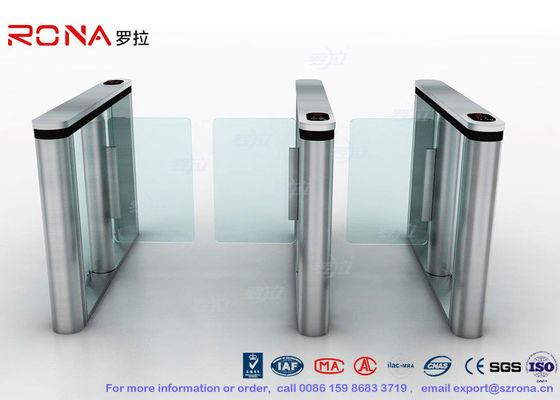 Mezzo cancello girevole spazzolato di altezza di velocità del portone del cancello girevole di superficie di Fastlane con il lettore di impronta digitale