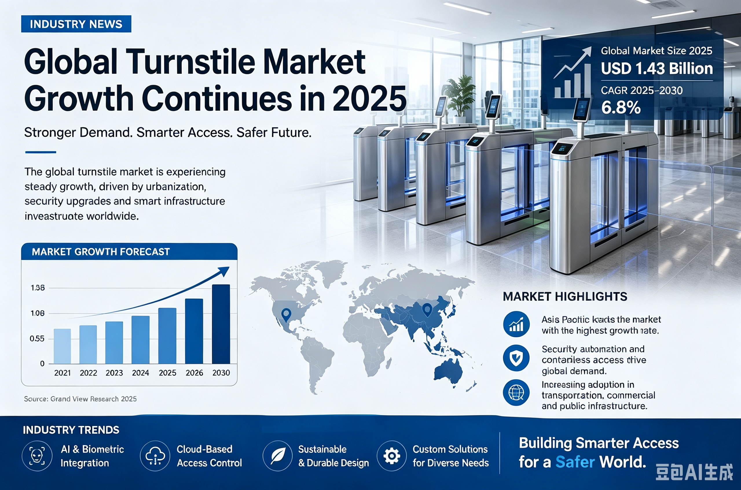 Ultimi blog aziendali su Mercato Globale dei Tornelli 2025: Tendenze di Crescita delle Vendite Regionali e Strategia di Esportazione per i Produttori Cinesi