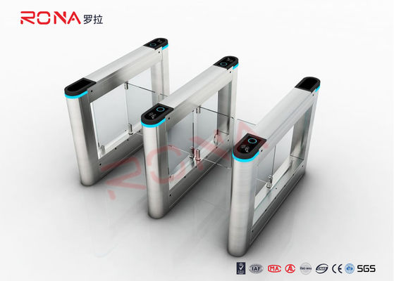 Fastlane Swing Barrier Gate Silver Polishing con interfaccia a contatto a secco