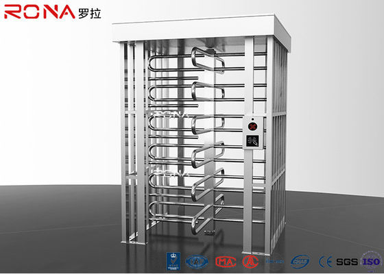 Braccio bidirezionale di sicurezza dell'acciaio inossidabile di altezza completa biometrica automatica dei cancelli girevoli