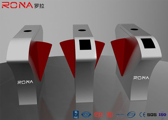 RONA Cancello a Battente a 2 Corsie con Velocità di Passaggio di 40 Persone/Min, Struttura in Acciaio Inox 304 e Controllo Accessi Bidirezionale