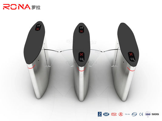 Cancello girevole della barriera della falda di DC24V 20W, sistema biometrico del lettore di schede del portone della barriera dell'entrata